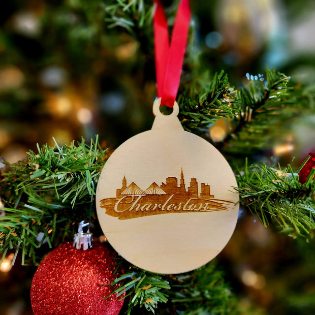 Wooden Laser Engraved Christmas Ornaments