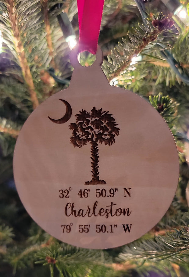 Wooden Laser Engraved Christmas Ornaments